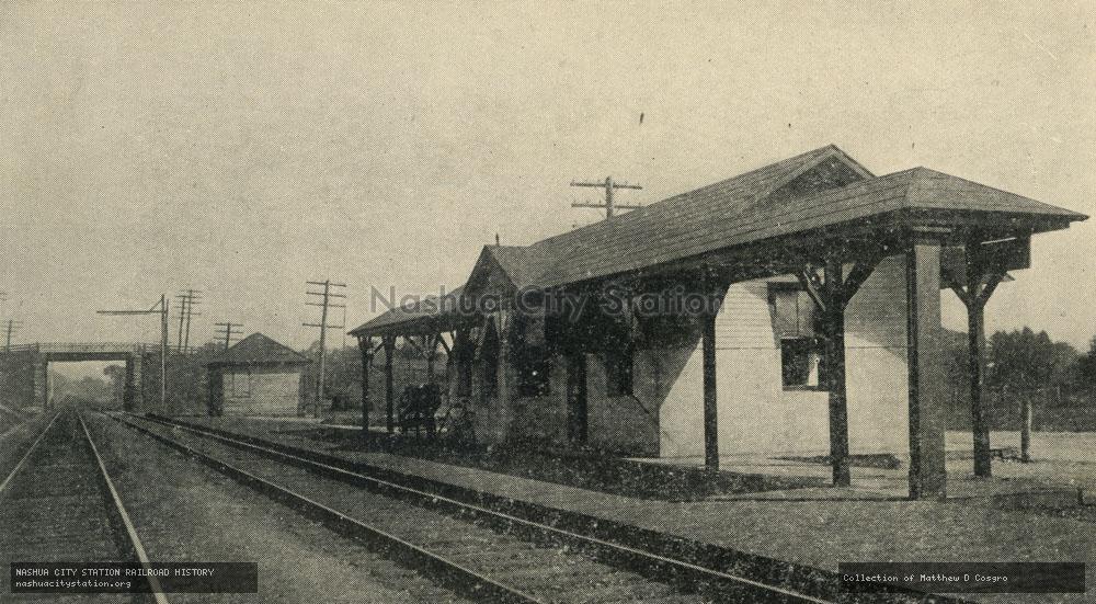 Postcard: Railroad Station, Grove Beach, Connecticut